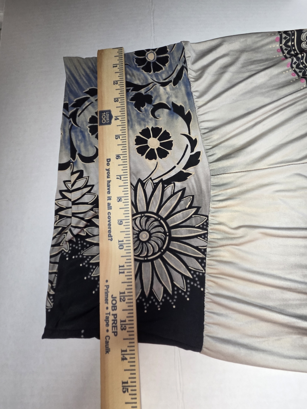 Boho Flow Pants with Mandala & Floral Print in Taupe and Black - Picture 10 of 13